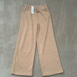 GB girls size Medium comfy ribbed pants in camel color
NEW WITH TAGS